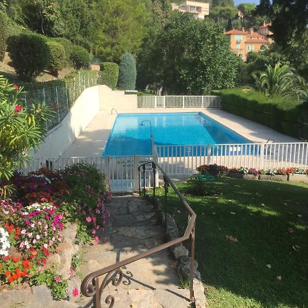 Clim Jardin Et Parking Prive -Piscine Tennis Et Park Vue Mer Grasse Bagian luar foto