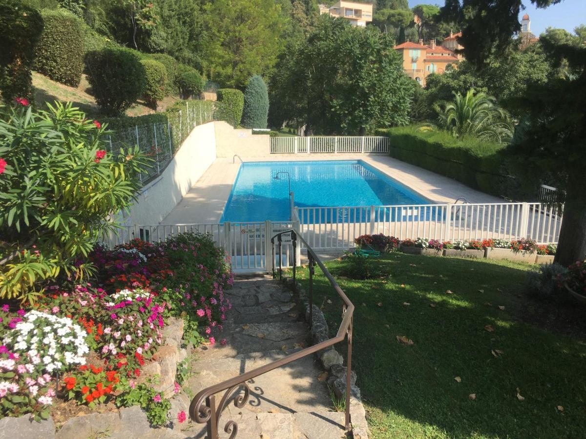 Clim Jardin Et Parking Prive -Piscine Tennis Et Park Vue Mer Grasse Bagian luar foto